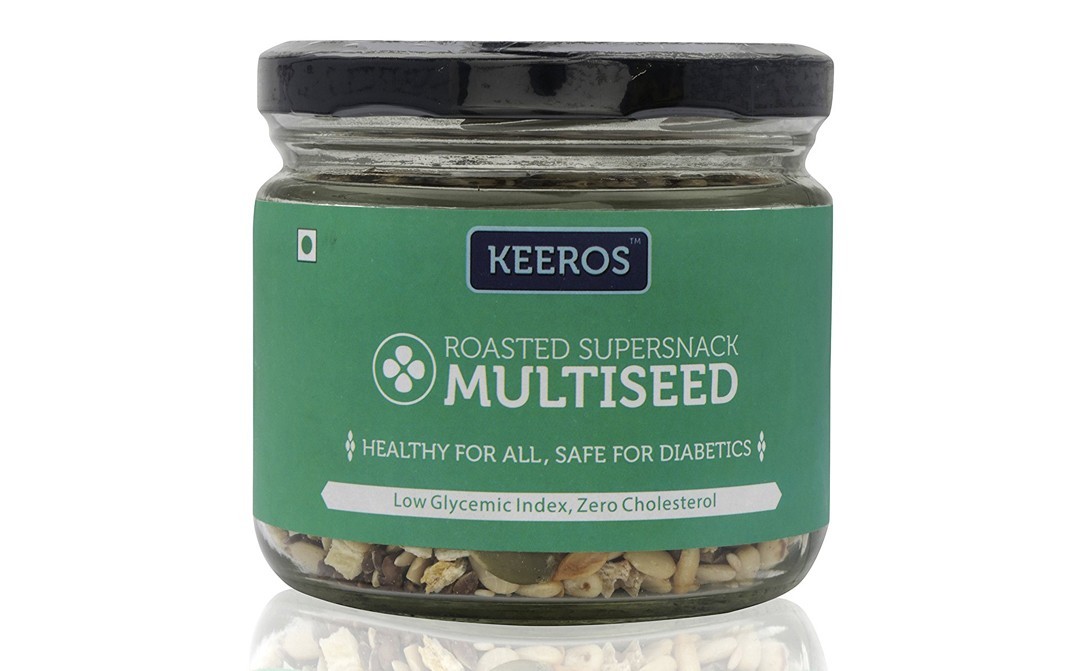 Keeros Roasted Supersnack Multiseed   Glass Jar  150 grams